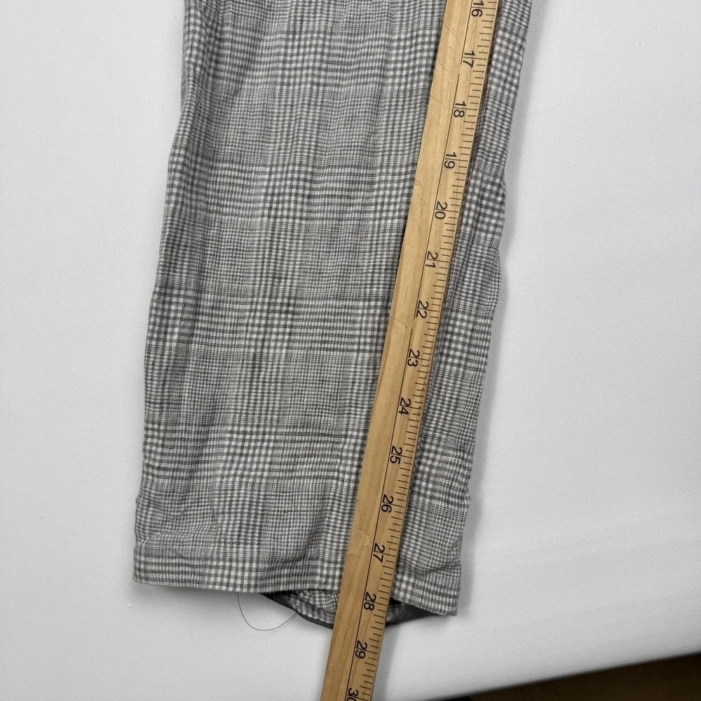 Suitsupply Dress Pants Mens 36x28 Gray Linen Plaid Brescia Int Summer Office